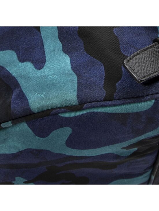 Prada Drawstring Backpack Blue Black Camouflage Nylon main image 9